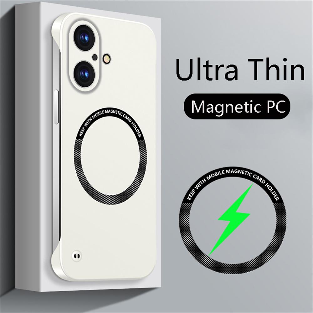 Ultra-Thin Matte Cooling Frameless For Magsafe Case For iPhone 16 15 14 13 12 11 Pro Max Plus XR XS X 7 8 Magnetic Plastic Cover For iPhone 16Pro Max
Ultra-Thin Matte Cooling Frameless For Magsafe Case For iPhone 16 15 14 13 12 11 Pro Max Plus XR XS X 7 8 Magnetic Plastic Cover For iPhone 16Pro Max