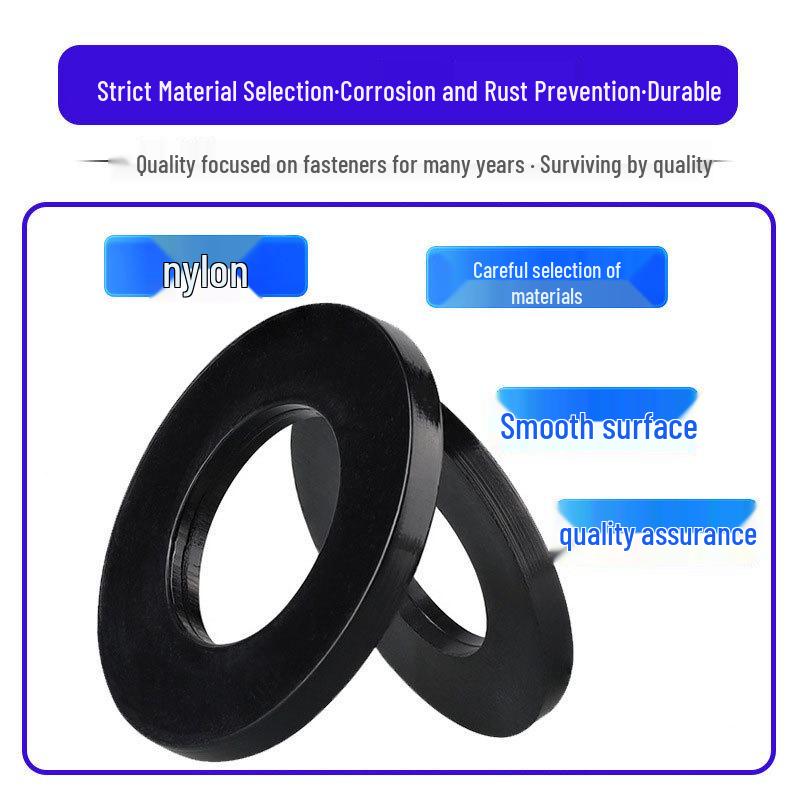 Nylon Insulating Flat Washer (M2-M20) - Plastic Fastener Black: M2*5*1
Nylon Insulating Flat Washer (M2-M20) - Plastic Fastener Black: M2*5*1
