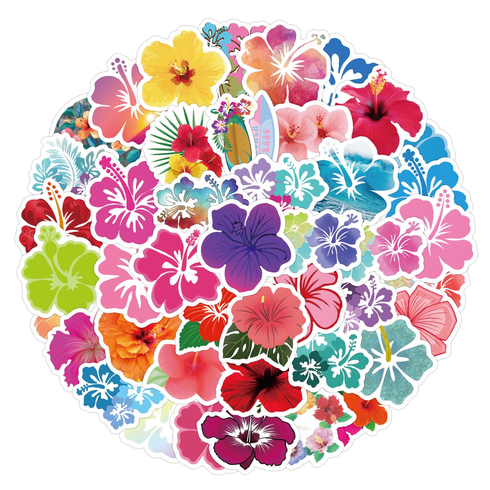60 Fresh Hibiscus Flower Graffiti Stickers - Waterproof Decoration for Suitcases, Notebooks, and Skateboards
60 Fresh Hibiscus Flower Graffiti Stickers - Waterproof Decoration for Suitcases, Notebooks, and Skateboards