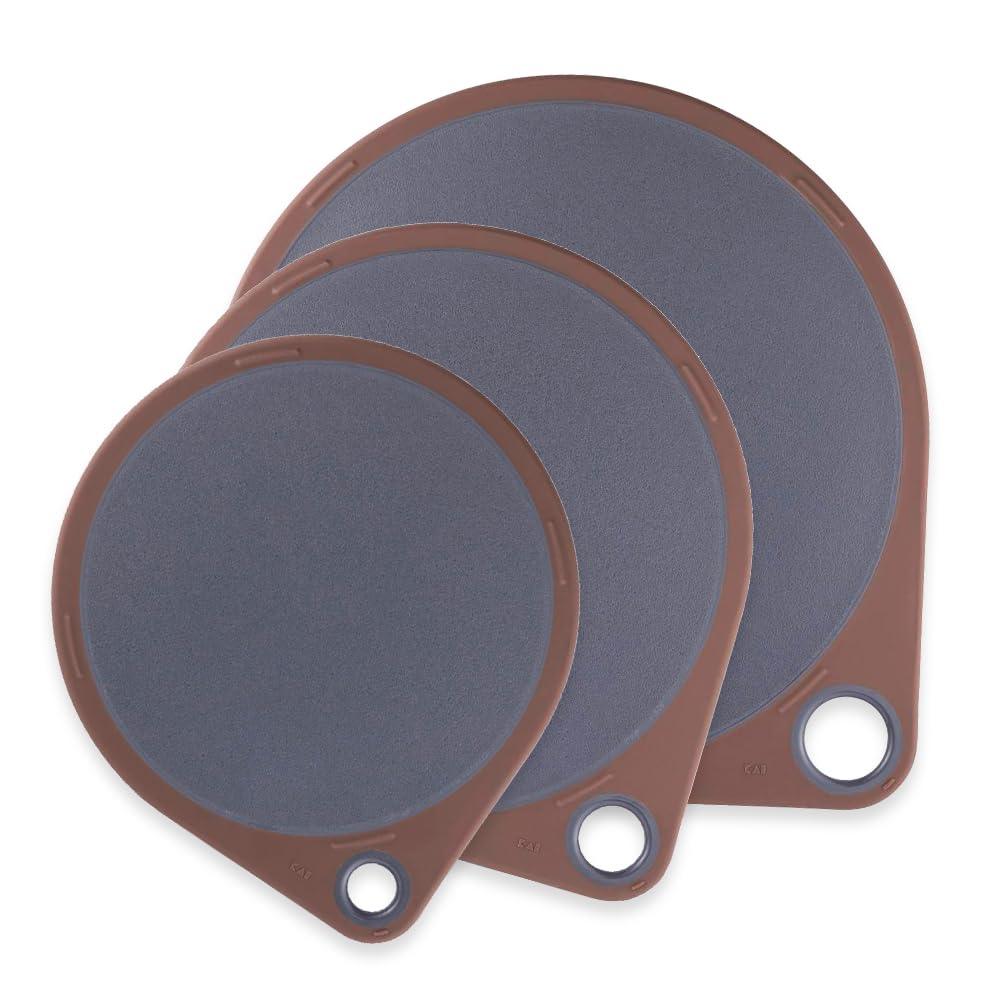 Kai Brand Round Cutting Board 3 Piece Set Gray Cooking Utensils Set for Living Alone (S/25cm & M/30cm & L/35cm)
Kai Brand Round Cutting Board 3 Piece Set Gray Cooking Utensils Set for Living Alone (S/25cm & M/30cm & L/35cm)