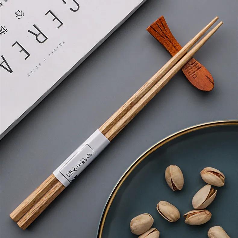 1 пара палочек для еды в японском стиле ручной работы из дерева, многоразовые палочки для еды в стиле хаши, подарочная посуда, набор ложек и корейских палочек для еды