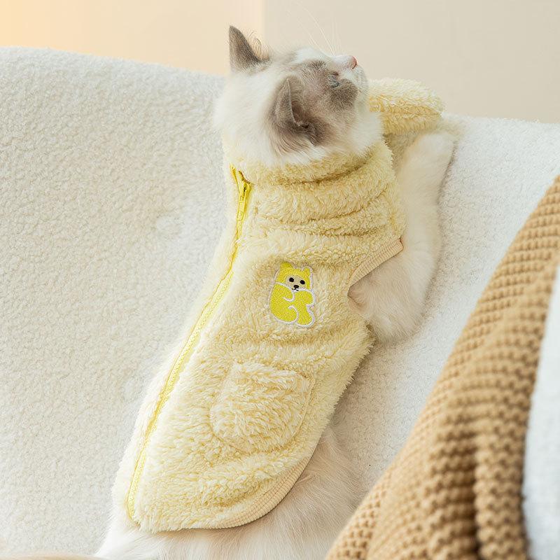 Кошки и котята осенью и зимой толстый теплый милый шарф с желейным медведем плюшевый жилет для домашних собак двуногие одежды M (
Кошки и котята осенью и зимой толстый теплый милый шарф с желейным медведем плюшевый жилет для домашних собак двуногие одежды M (
