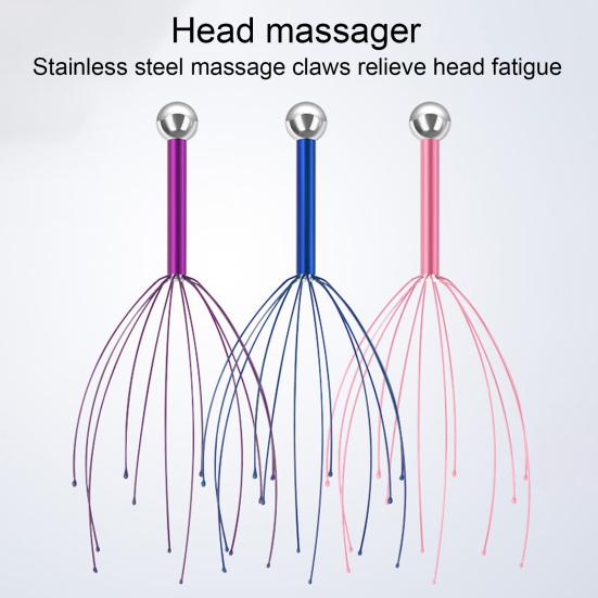 Octopus Head Massager Brain Massage Claw Scalp Scratcher Engraved Head Relaxer for Promotes Blood Circulation Relieves Muscle Pain Headaches
Octopus Head Massager Brain Massage Claw Scalp Scratcher Engraved Head Relaxer for Promotes Blood Circulation Relieves Muscle Pain Headaches