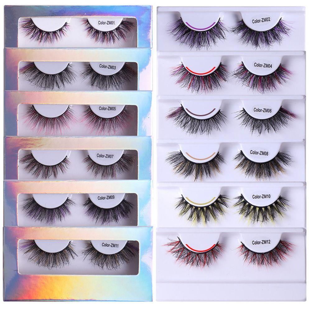Makeup Purple GreenEye Lashes Colore False Eyelashes Colorful Fake Eyelashes 3D Faux Mink Eyelashes
Makeup Purple GreenEye Lashes Colore False Eyelashes Colorful Fake Eyelashes 3D Faux Mink Eyelashes