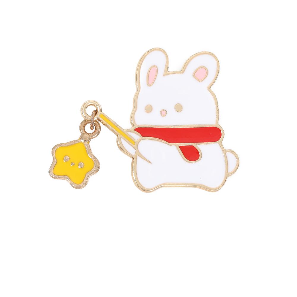 Chinese Style Cute Animals Charm Pins Creative Panda Rabbit Cat Bear Holding Lantern Firecrackers Star Enamel Brooches
Chinese Style Cute Animals Charm Pins Creative Panda Rabbit Cat Bear Holding Lantern Firecrackers Star Enamel Brooches