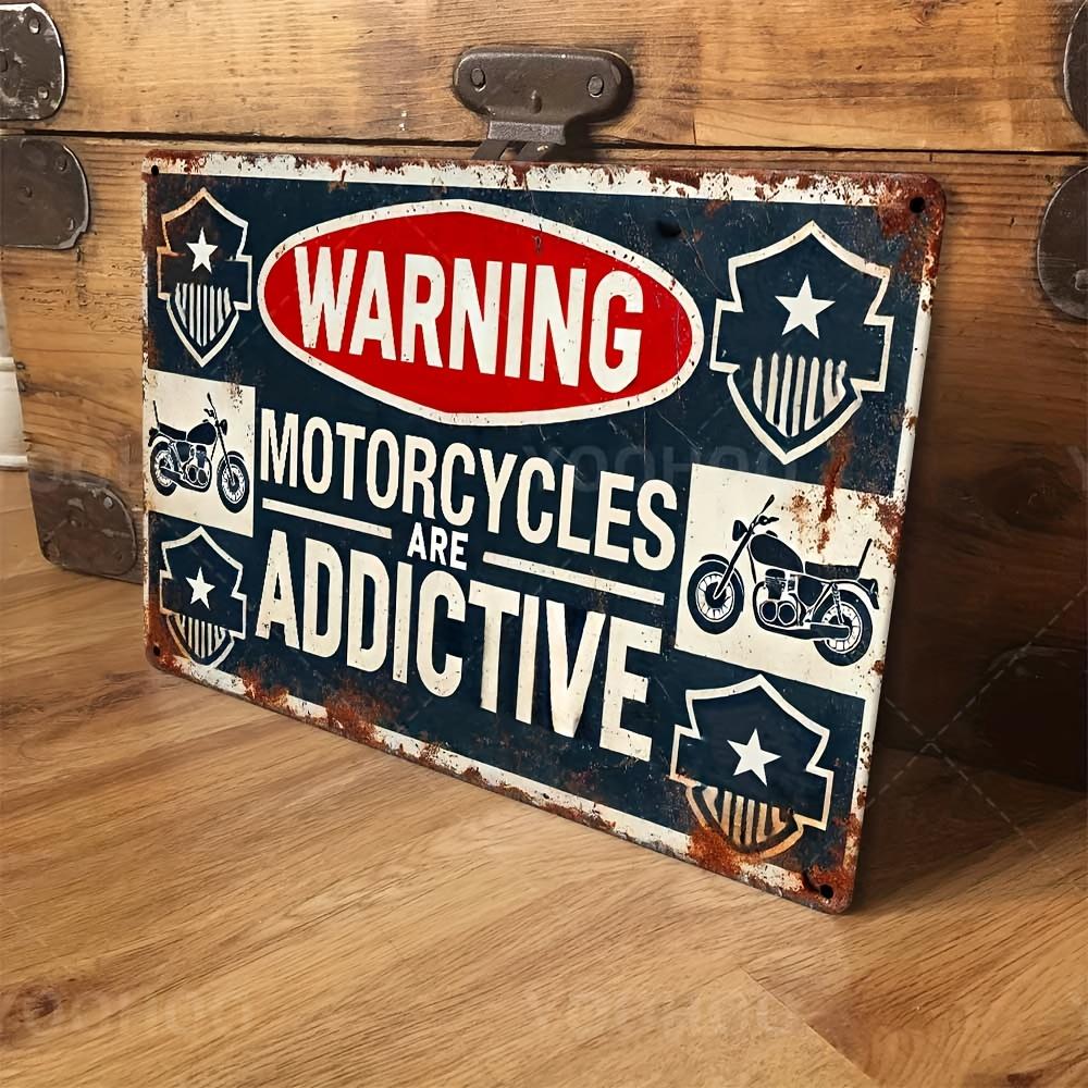 VintageStyle Motorcycles Are Addictive Metal Sign Rustic Aluminum Wall Decor with PreDrilled Holes for Home Garage aluminum 20x30cm
VintageStyle Motorcycles Are Addictive Metal Sign Rustic Aluminum Wall Decor with PreDrilled Holes for Home Garage aluminum 20x30cm