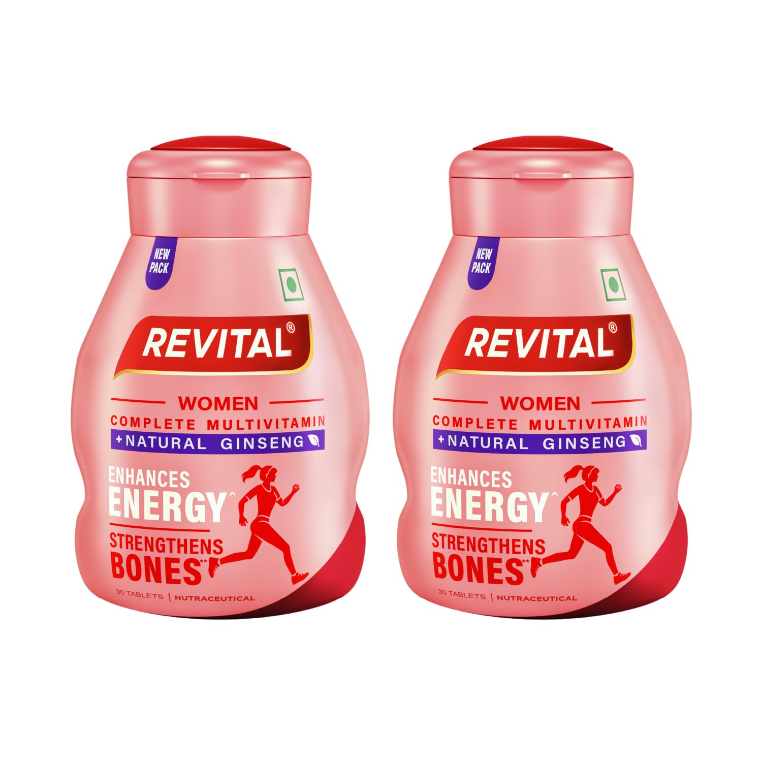 Revital H Multivitamin for Women 30 Capsules Pack of 2 With Ginseng, Vitamins & Minerals for Energy and Immunity
Revital H Multivitamin for Women 30 Capsules Pack of 2 With Ginseng, Vitamins & Minerals for Energy and Immunity