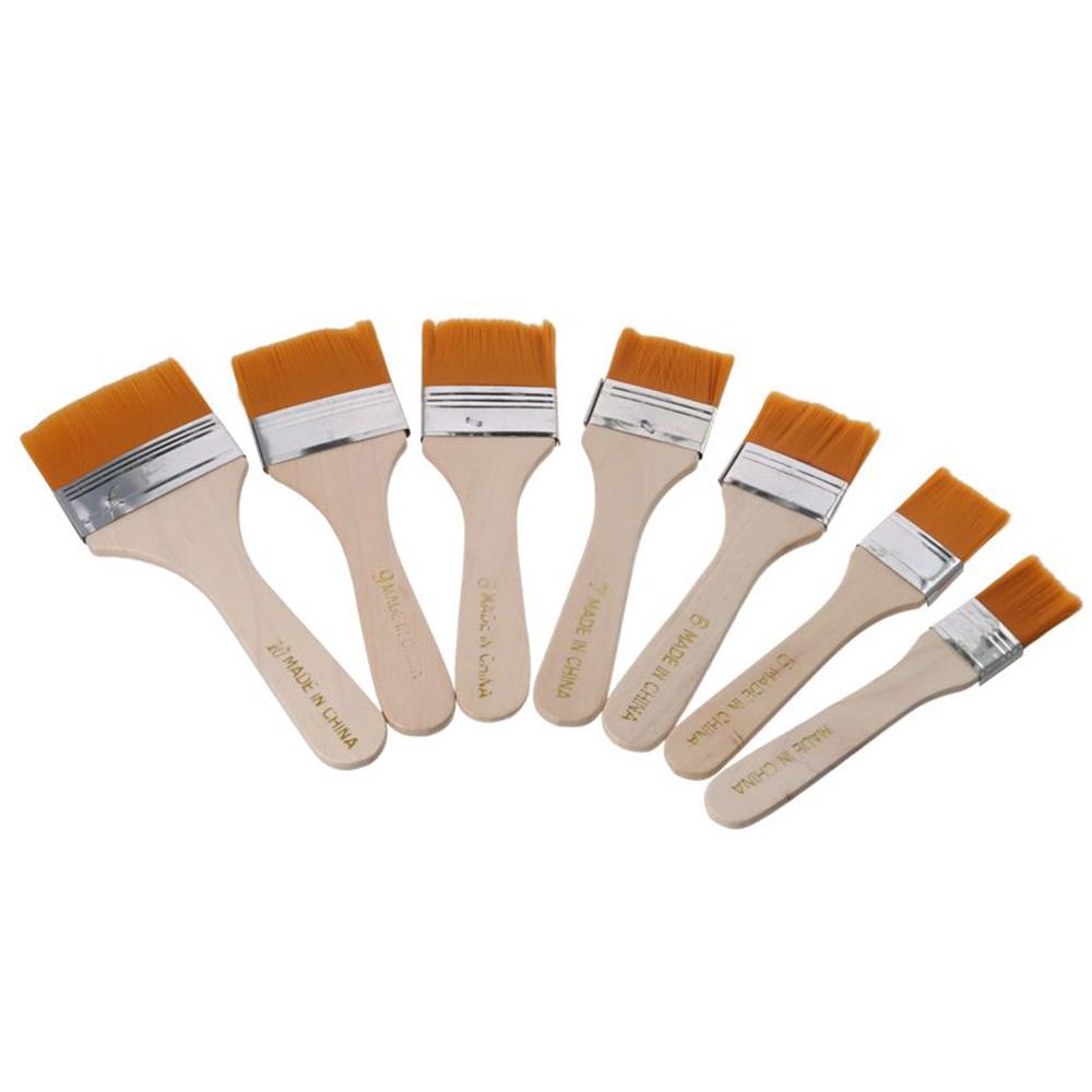 7PCS Composed of Wood + Silver +orange Assorted Sized Nylon Painting Brushes with Wooden Handles
7PCS Composed of Wood + Silver +orange Assorted Sized Nylon Painting Brushes with Wooden Handles