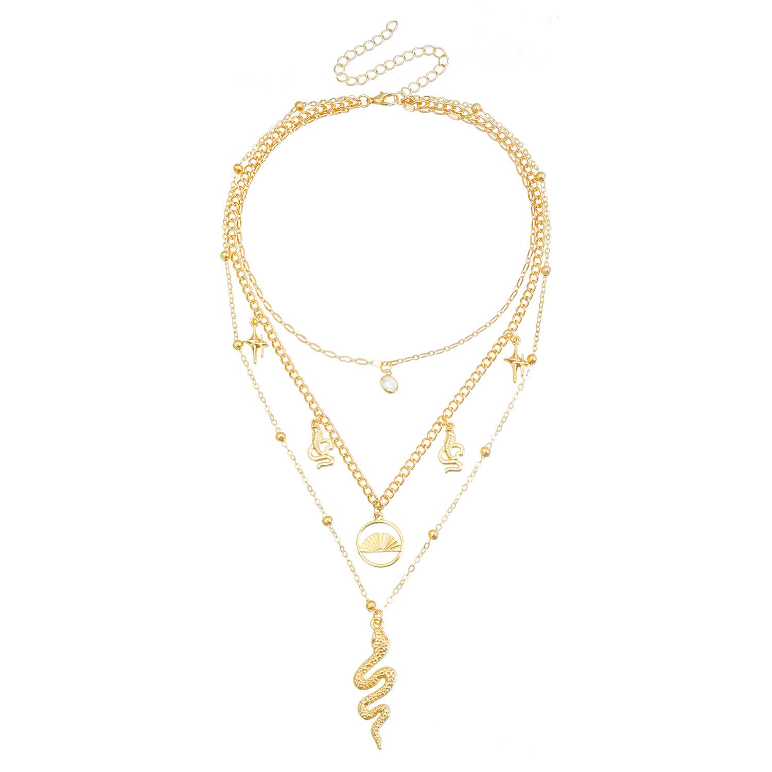 Accessories ins high fashion sense mango star snake multi-element collarbone chain creative trend necklace золотой
Accessories ins high fashion sense mango star snake multi-element collarbone chain creative trend necklace золотой