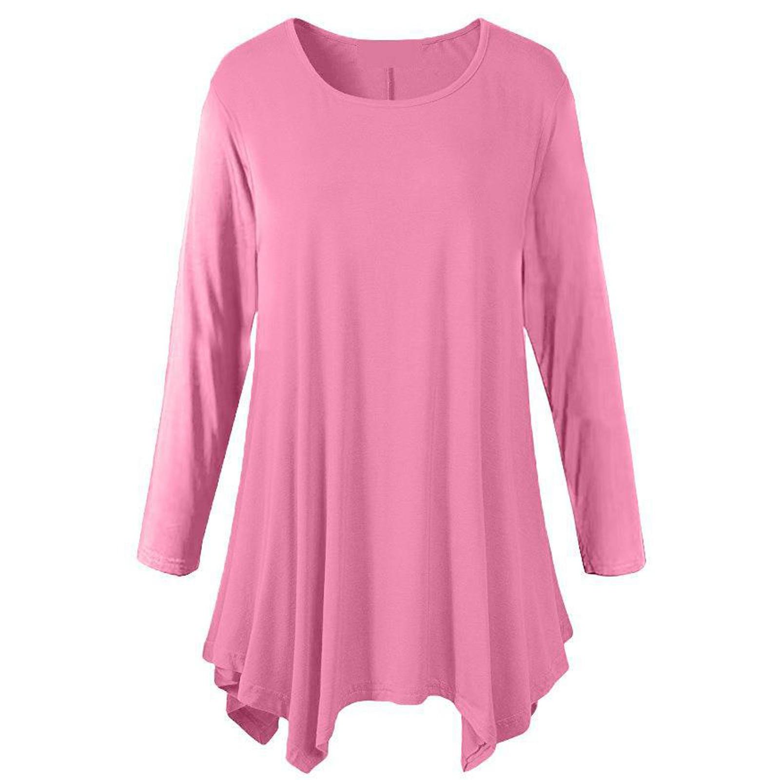 Жіноча модна повсякденна сорочка середньої довжини з довгим рукавом і круглим вирізом XL рожевий
Жіноча модна повсякденна сорочка середньої довжини з довгим рукавом і круглим вирізом XL рожевий