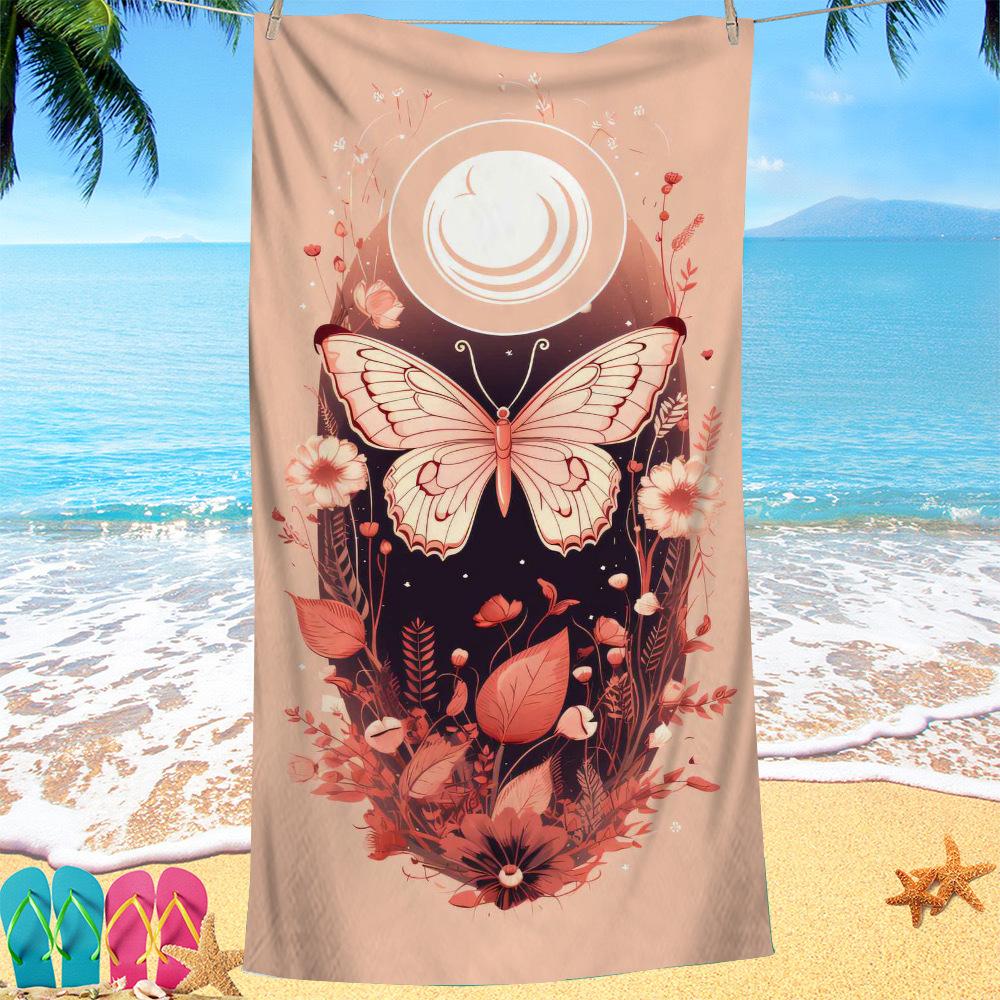 Sunset Butterfly Series digital-printed polyester Superfine fiber double-sided fleece Beach vacation bath towel, beach towel W40*H60(CM)
Sunset Butterfly Series digital-printed polyester Superfine fiber double-sided fleece Beach vacation bath towel, beach towel W40*H60(CM)