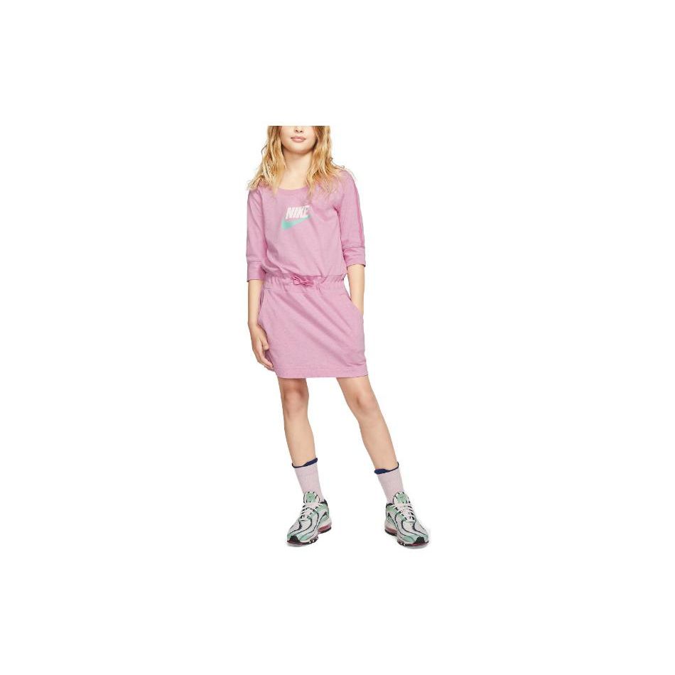 Nike Sportswear Swoosh Letter Print Round Neck Short Sleeve Dress Kids dresses CJ7433-693 S
Nike Sportswear Swoosh Letter Print Round Neck Short Sleeve Dress Kids dresses CJ7433-693 S