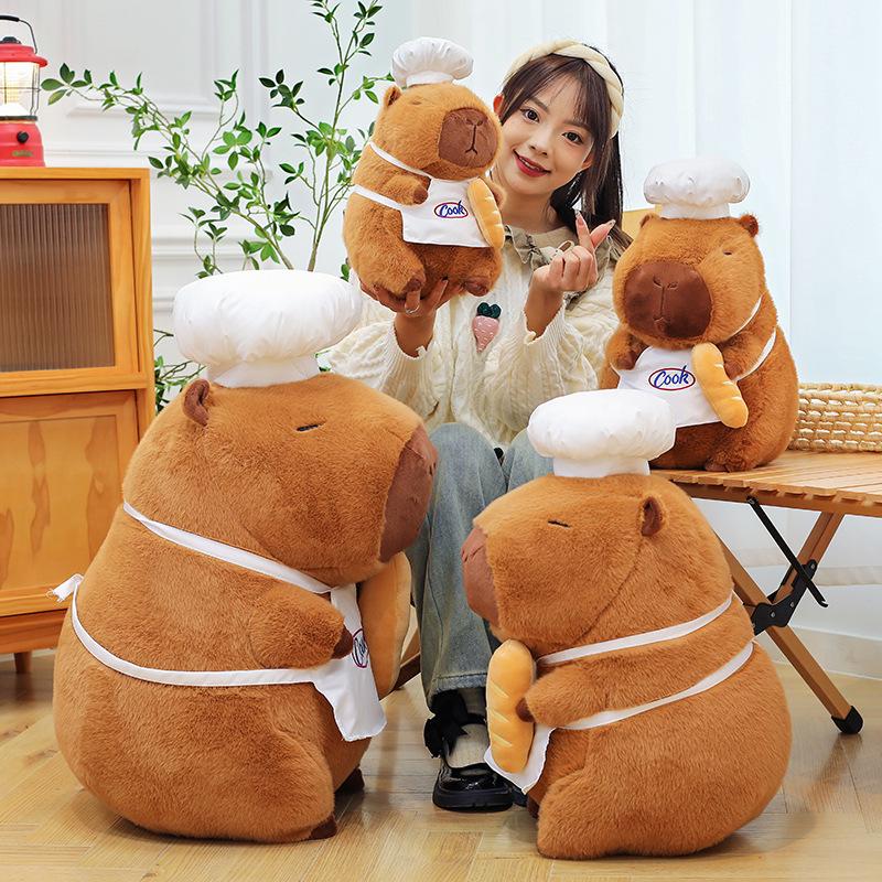 Capybara Chef Bread Plush Toy - Cute Stuffed Animal Doll for Kids Gift 35 cm (0.42 kg)
Capybara Chef Bread Plush Toy - Cute Stuffed Animal Doll for Kids Gift 35 cm (0.42 kg)