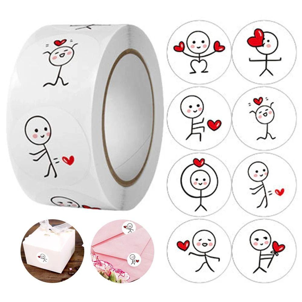 500pcs Cartoon Heart Stickers Cute Account Sealing Stickers Matchstick Men Sticker Wedding
500pcs Cartoon Heart Stickers Cute Account Sealing Stickers Matchstick Men Sticker Wedding