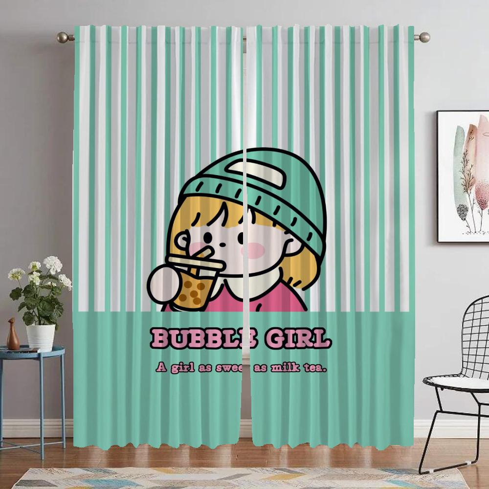Cute Girl Kitchen Curtains 2 Pieces Partition Elegant Room Curtains for Camera Tulle for Bedroom Halloween Decoration Shades W50xH70cmx2pcs-CL
Cute Girl Kitchen Curtains 2 Pieces Partition Elegant Room Curtains for Camera Tulle for Bedroom Halloween Decoration Shades W50xH70cmx2pcs-CL