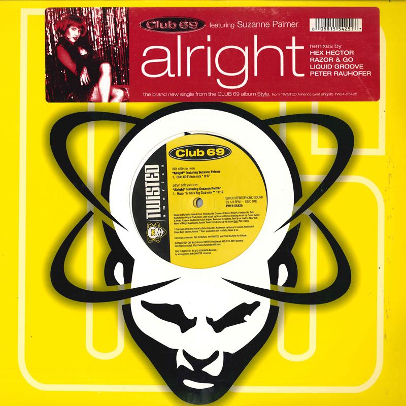 12inch Record CLUB 69 - Alright TW1255425 TWISTED AMERICA 1998 US Dance & Electronica Used
12inch Record CLUB 69 - Alright TW1255425 TWISTED AMERICA 1998 US Dance & Electronica Used