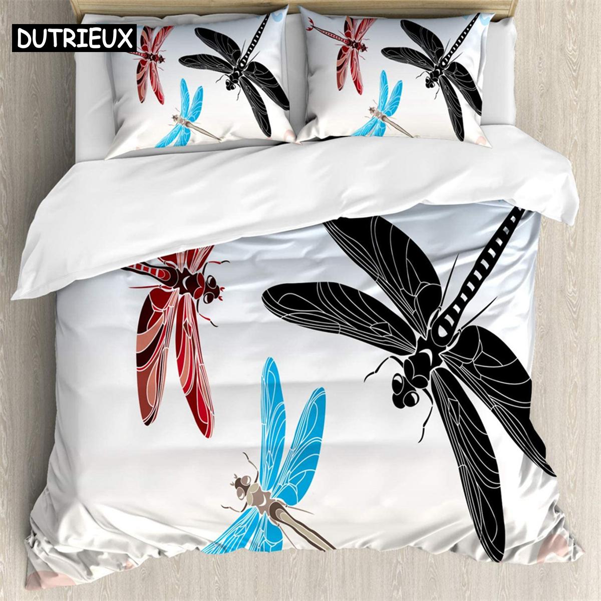 Dragonfly 3Pcs Bedding Sets 3D Digital Printing Custom Quilt Duvet Cover Set Home Queen King Quilt Pillowcase (135x200cm)&set
Dragonfly 3Pcs Bedding Sets 3D Digital Printing Custom Quilt Duvet Cover Set Home Queen King Quilt Pillowcase (135x200cm)&set