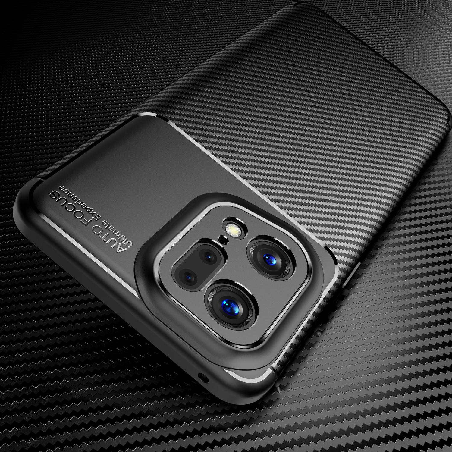For Oppo Find X5 Pro Carbon Fiber Soft Case Heat Dissipation Anti-Fingerprints TPU Shockproof Cover Black
For Oppo Find X5 Pro Carbon Fiber Soft Case Heat Dissipation Anti-Fingerprints TPU Shockproof Cover Black