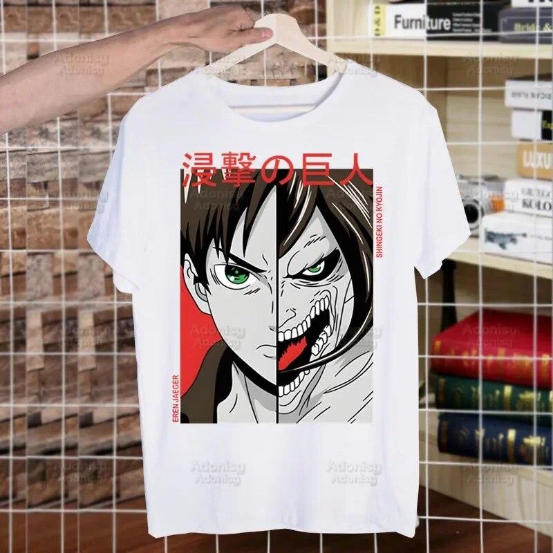 Shingeki no Kyojin Забавная футболка Унисекс Повседневная футболка с коротким рукавом «Атака Титанов» Homme Unisexga Футболка с японским аниме «Аллен» Футболки
Shingeki no Kyojin Забавная футболка Унисекс Повседневная футболка с коротким рукавом «Атака Титанов» Homme Unisexga Футболка с японским аниме «Аллен» Футболки