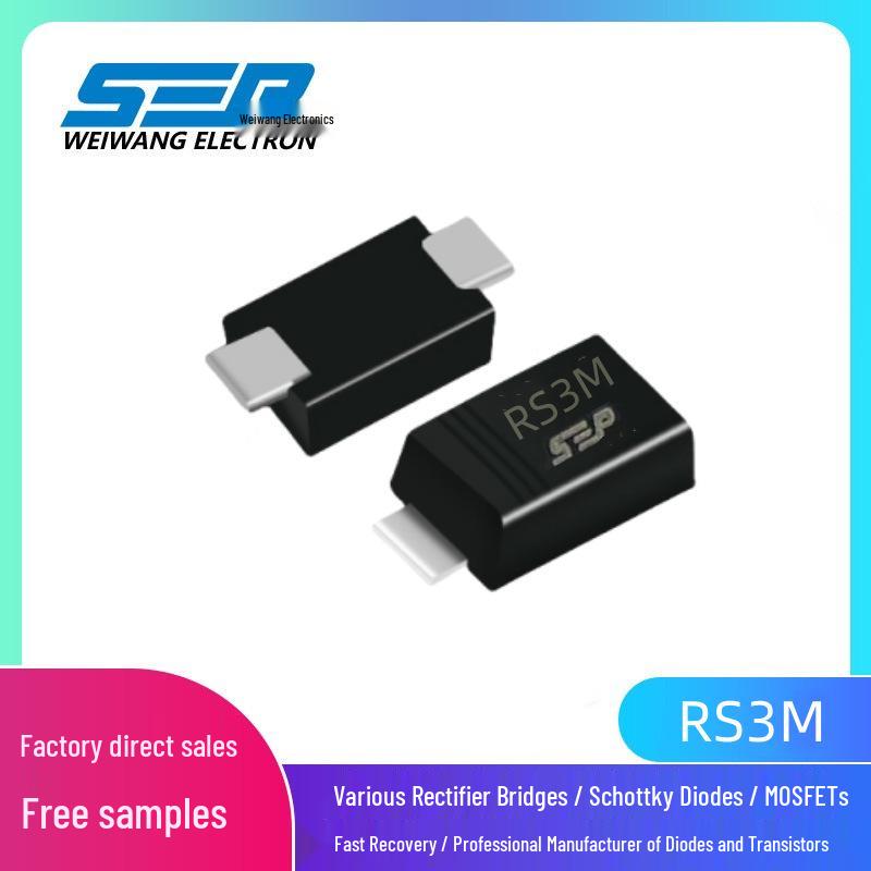 SEP RS3M SMC 3A 1000V Surface Mount Fast Recovery Diode
SEP RS3M SMC 3A 1000V Surface Mount Fast Recovery Diode