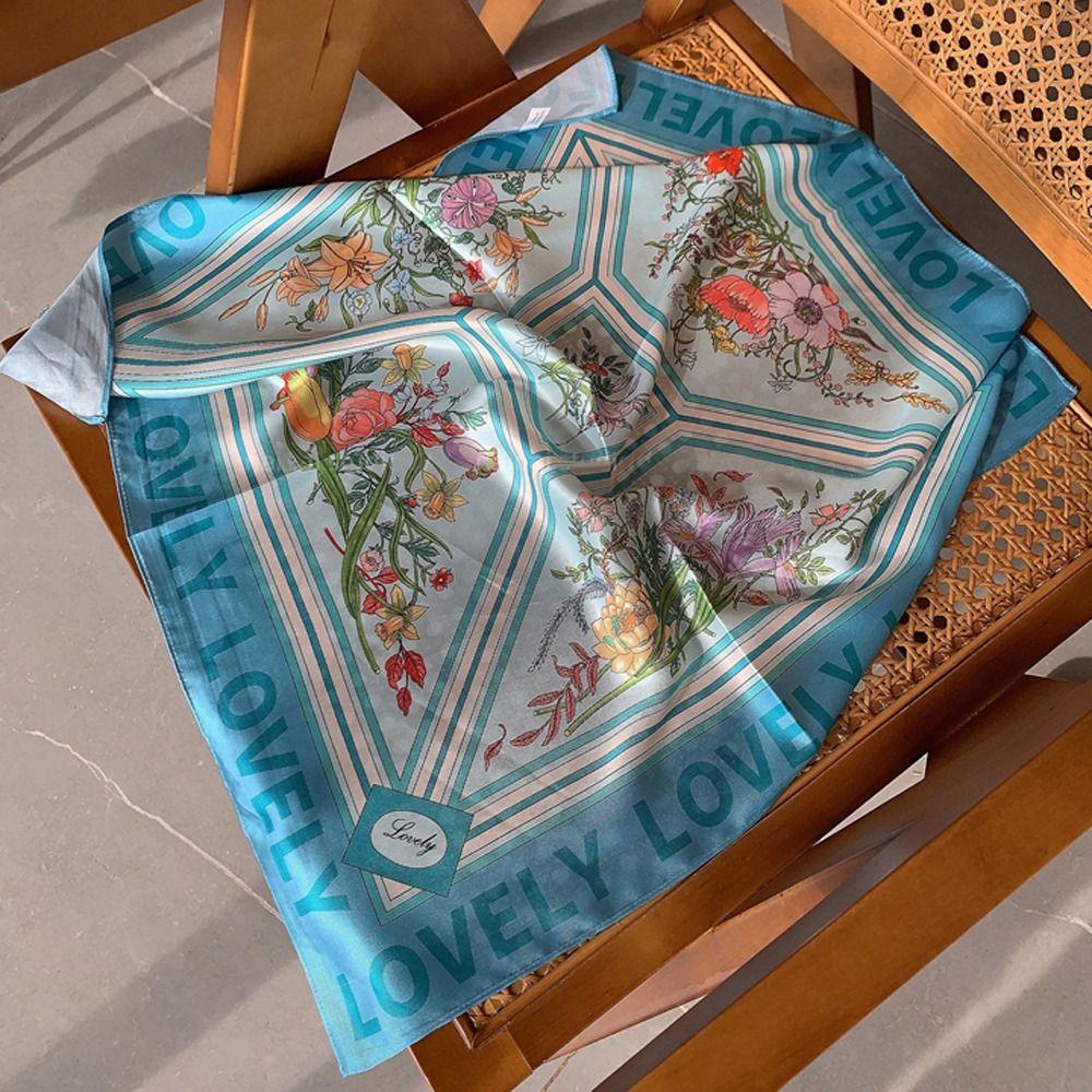 Letter Beach Headbands Korean Headbands Silk Satin Scarves Women Neckerchief Floral Square Scarf
Letter Beach Headbands Korean Headbands Silk Satin Scarves Women Neckerchief Floral Square Scarf