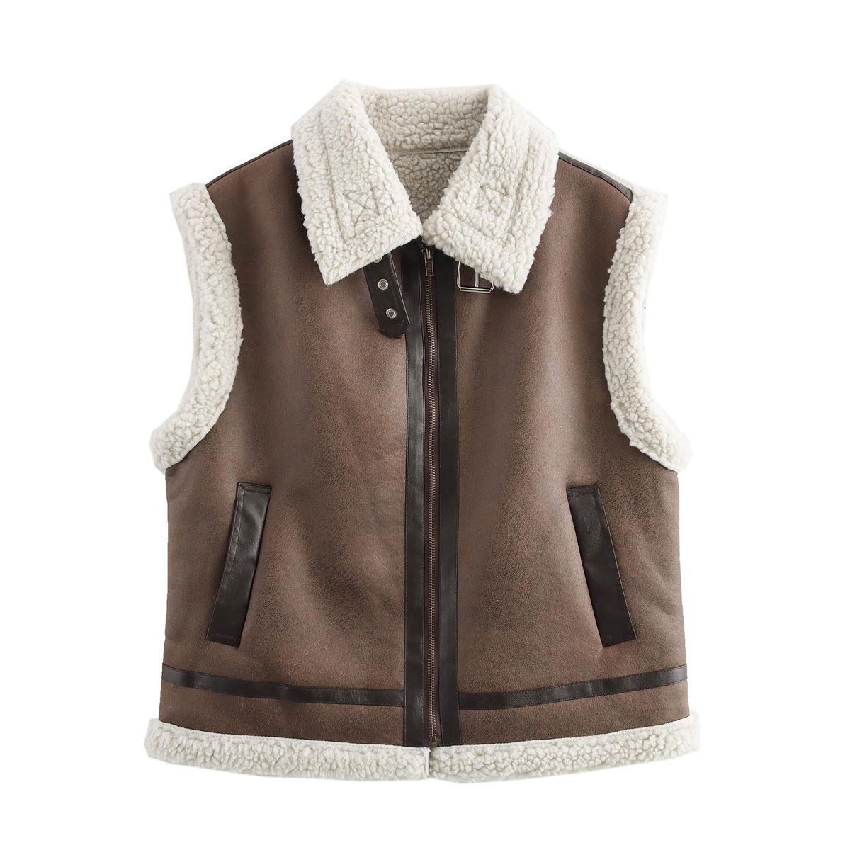 Women s 2024 Winter European & American Retro Lambswool Three-Color Vest M темно-коричневого кольору
Women s 2024 Winter European & American Retro Lambswool Three-Color Vest M темно-коричневого кольору