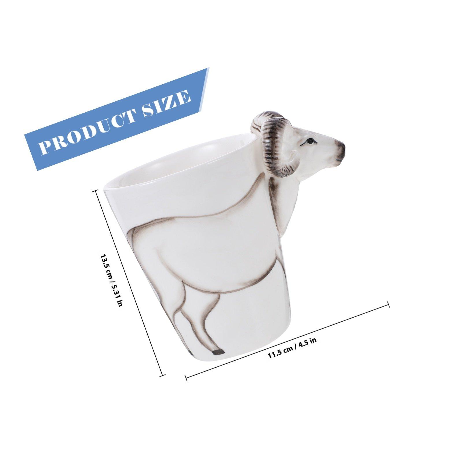 Goat Ceramic Cup Smooth Hand Feeling Coffee Mug Creative 3D Design Festival Gift Drink Cup Animal Mug Festival Gift other
Goat Ceramic Cup Smooth Hand Feeling Coffee Mug Creative 3D Design Festival Gift Drink Cup Animal Mug Festival Gift other