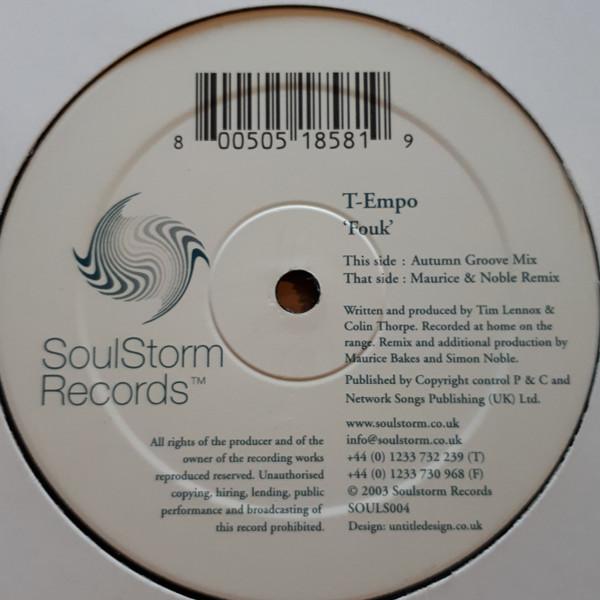 12inch Record T-EMPO - Fouk SOULS004 Soulstorm Recor 2003 UK Dance & Electronica Used
12inch Record T-EMPO - Fouk SOULS004 Soulstorm Recor 2003 UK Dance & Electronica Used