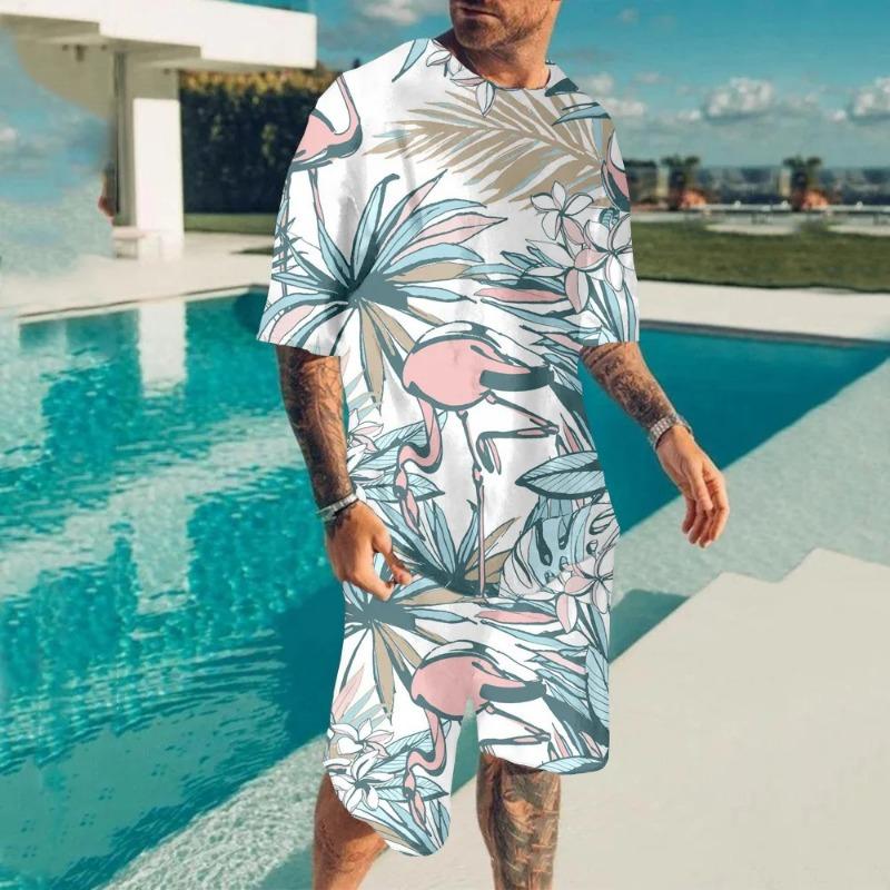 New Hawaii Sets Parrot 3D Print Tracksuit Men Short Sleeve T-shirt Vacation Streetwear T Shirts Shorts 2 Piece Sportswear 6XL
New Hawaii Sets Parrot 3D Print Tracksuit Men Short Sleeve T-shirt Vacation Streetwear T Shirts Shorts 2 Piece Sportswear 6XL
