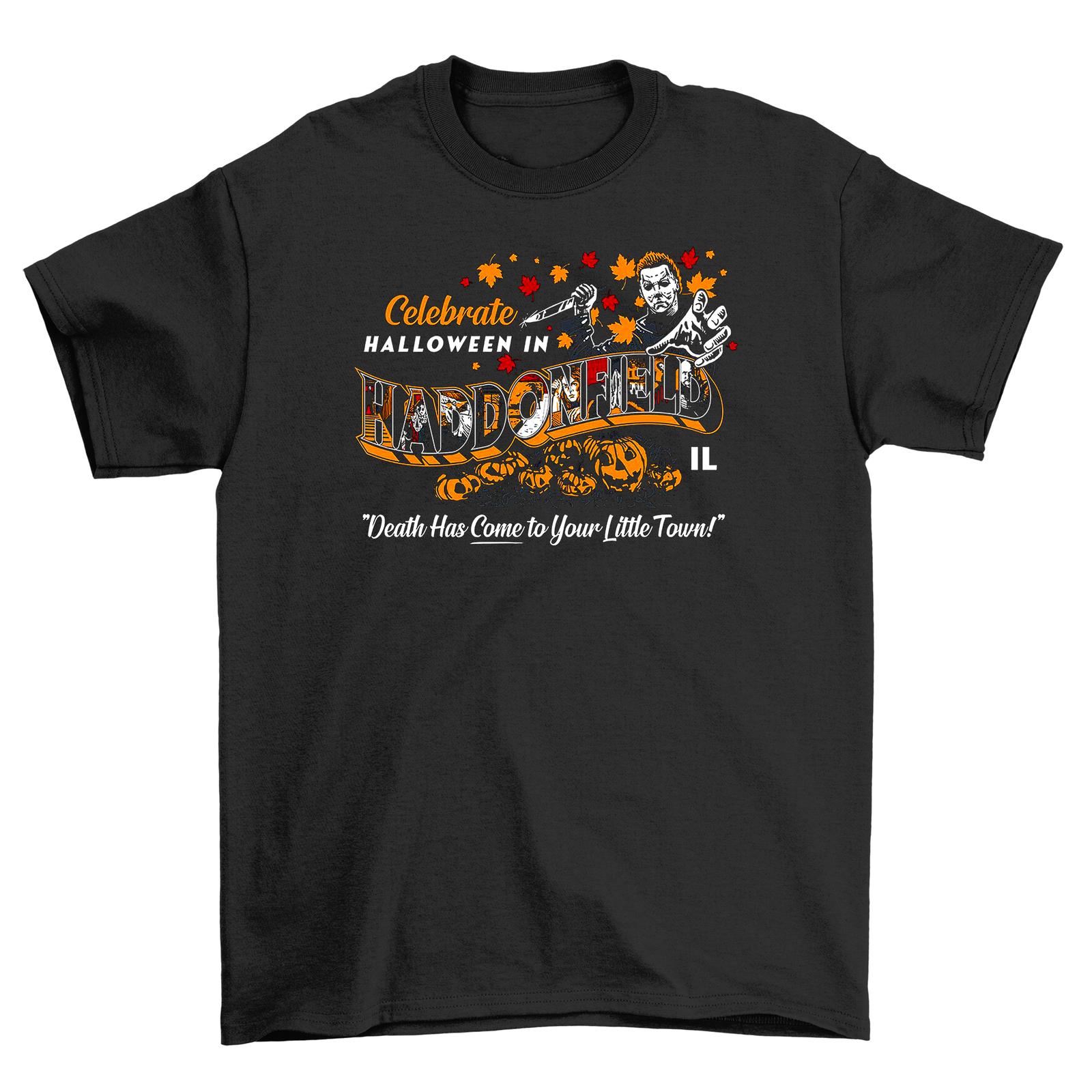 Greetings From Haddonfield T-Shirt Mens Womens Tees Top: A Spooky and Stylish Souvenir! Unisex, 100% 4XL
Greetings From Haddonfield T-Shirt Mens Womens Tees Top: A Spooky and Stylish Souvenir! Unisex, 100% 4XL