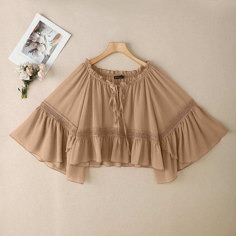 ZANZEA Женские летние кружевные блузки с V-образным вырезом и оборками, рукавами 3/4 XL хаки
ZANZEA Женские летние кружевные блузки с V-образным вырезом и оборками, рукавами 3/4 XL хаки