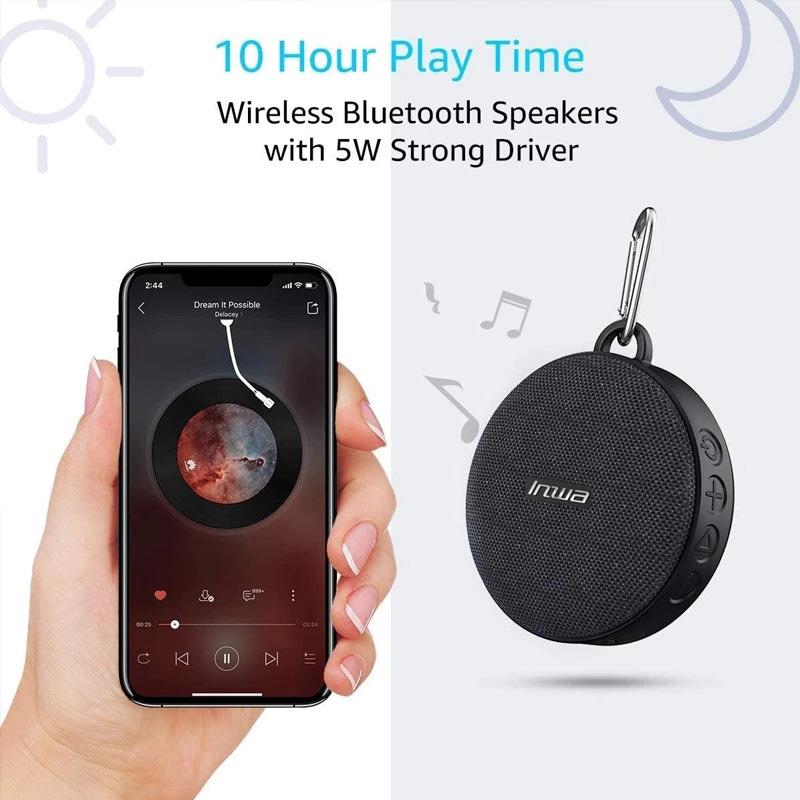 INWA Bluetooth-compatible Speaker Mini Subwoofer IPX7 Waterproof Wireless Bicycle Cycling Music Speaker Support TF Black
INWA Bluetooth-compatible Speaker Mini Subwoofer IPX7 Waterproof Wireless Bicycle Cycling Music Speaker Support TF Black