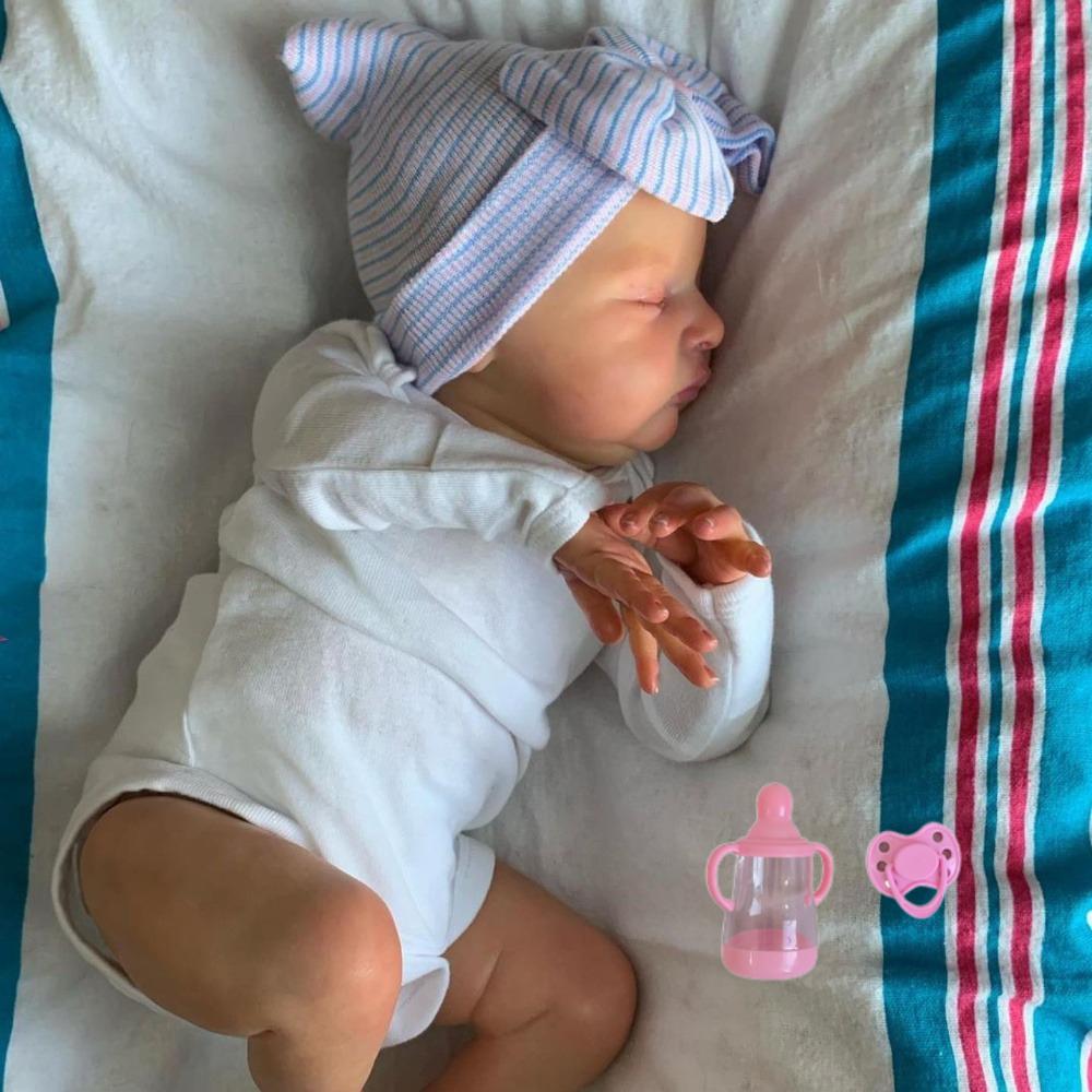 BZDOLL 50cm 20inch Soft Vinyl Asleep Reborn Baby Doll with 3D-Skin and Visible Veins Newborn Cloth Body Sleeping Toy for Kids Birthday Gift vinyl body doll
BZDOLL 50cm 20inch Soft Vinyl Asleep Reborn Baby Doll with 3D-Skin and Visible Veins Newborn Cloth Body Sleeping Toy for Kids Birthday Gift vinyl body doll
