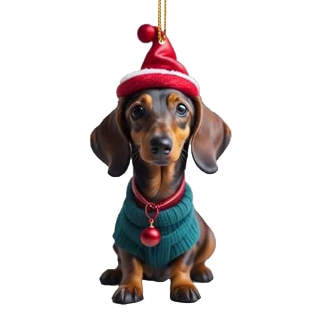 Рождественское подвесное украшение в виде собаки, декоративное украшение на елку в виде собаки, многоцелевое, со шляпой, праздничные принадлежности для фестивальной вечеринки
Рождественское подвесное украшение в виде собаки, декоративное украшение на елку в виде собаки, многоцелевое, со шляпой, праздничные принадлежности для фестивальной вечеринки