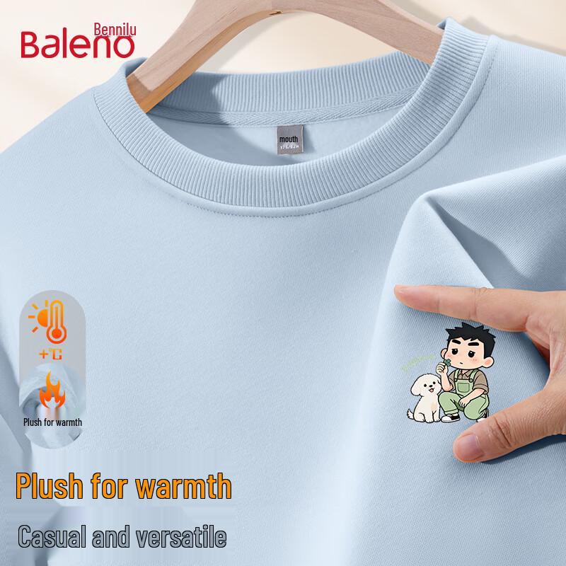 Мужской свитшот Baleno с мультяшным графическим принтом и флисовой подкладкой L
Мужской свитшот Baleno с мультяшным графическим принтом и флисовой подкладкой L