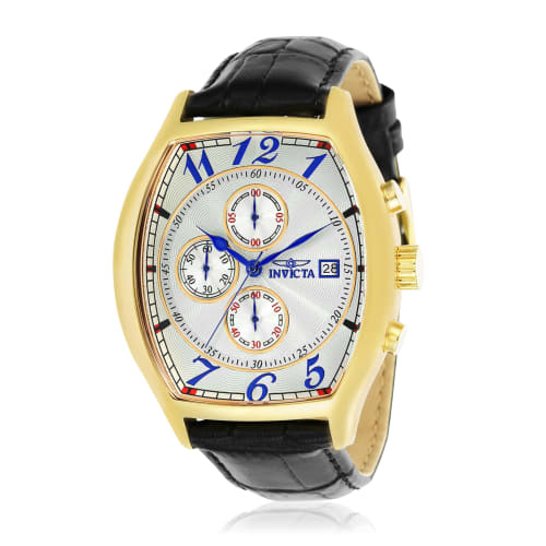 Invicta Specialty Quartz Watch, 43mm Case, Black Leather Strap, White Dial, Men s, 14330
Invicta Specialty Quartz Watch, 43mm Case, Black Leather Strap, White Dial, Men s, 14330