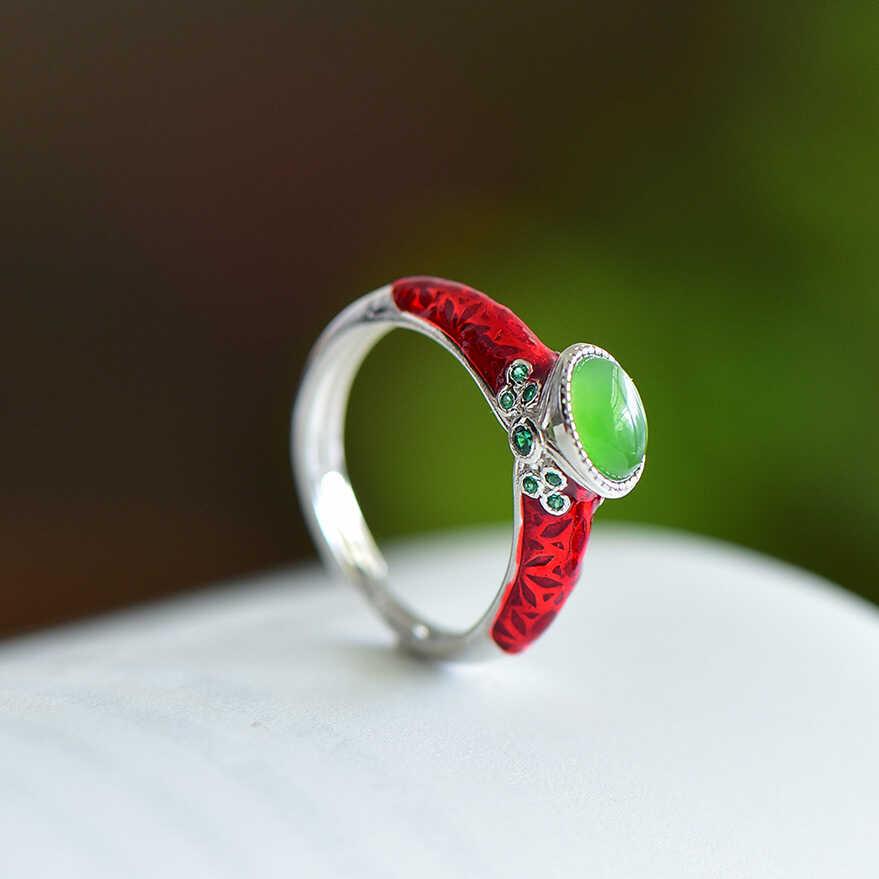 Xiangxu s Women s Cloisonné Enamel Ring, Vintage Chinese Style, Adjustable, Temperamental Literary Design
Xiangxu s Women s Cloisonné Enamel Ring, Vintage Chinese Style, Adjustable, Temperamental Literary Design