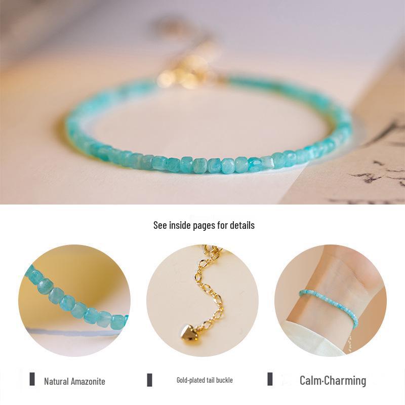 2mm Fine Amazonite Bracelet: Women s Minimalist Hand Rope for Spring & Summer, Cute Gift for Students.
2mm Fine Amazonite Bracelet: Women s Minimalist Hand Rope for Spring & Summer, Cute Gift for Students.