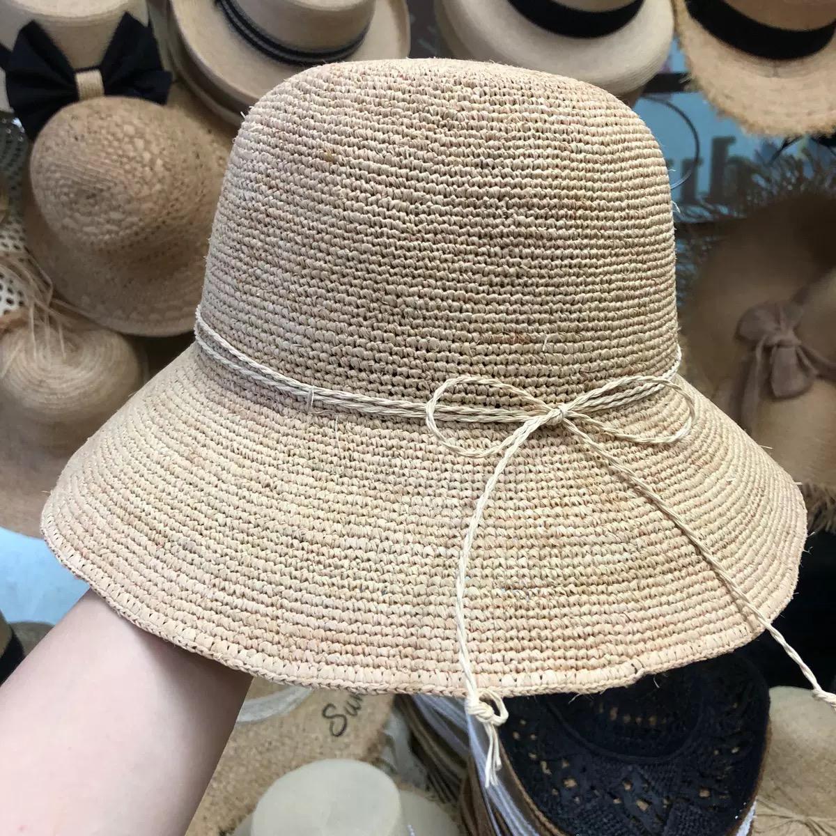 Summer Bucket cap Women Sun Protection Raffia Straw Big Brim Panama Cap Breathable Beach Accessory For Holiday Outdoor Bow
Summer Bucket cap Women Sun Protection Raffia Straw Big Brim Panama Cap Breathable Beach Accessory For Holiday Outdoor Bow