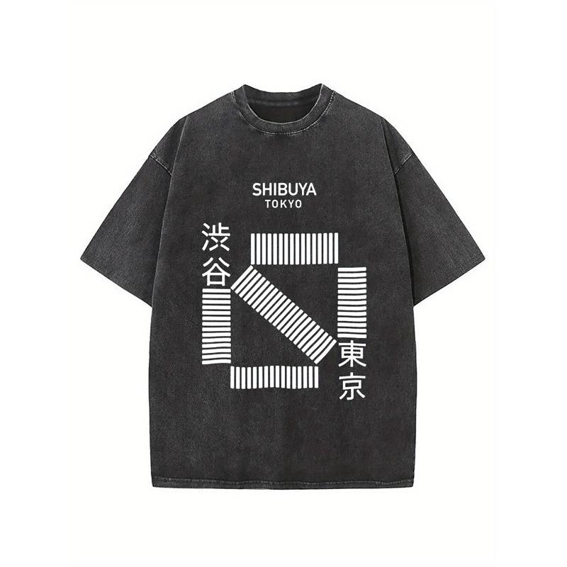 Vintage-Inspired Graphic T-Shirt, Washed Cotton, Black with White Geometric Print, Casual Round Neck Tee for Men, for Spring Outings, Casual Attire S чёрный
Vintage-Inspired Graphic T-Shirt, Washed Cotton, Black with White Geometric Print, Casual Round Neck Tee for Men, for Spring Outings, Casual Attire S чёрный