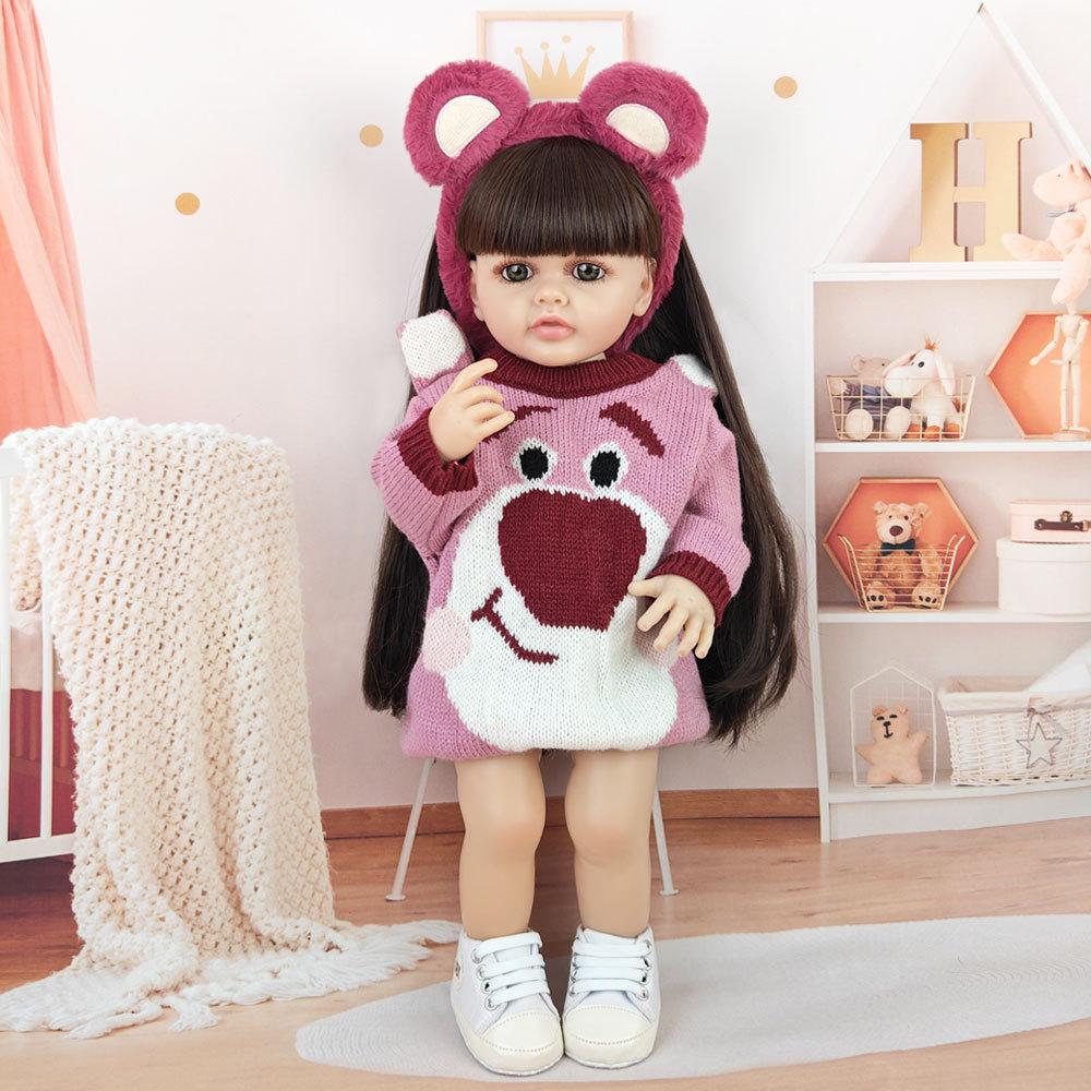 55 см реалистичные куклы реборн детские мягкие клеевые имитационные куклы милая девочка игрушка принцесса подарок кукла сопровождающая куклу детский подарок на день рождения Full set (doll+clothes)
55 см реалистичные куклы реборн детские мягкие клеевые имитационные куклы милая девочка игрушка принцесса подарок кукла сопровождающая куклу детский подарок на день рождения Full set (doll+clothes)