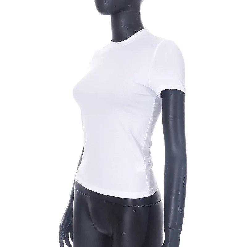 Daily Casual T-Shirt Women Short Sleeve Stretchy O-Neck All-Match New Arrival for Summer Slim 2026 Stylish Tops Girl XL білий
Daily Casual T-Shirt Women Short Sleeve Stretchy O-Neck All-Match New Arrival for Summer Slim 2026 Stylish Tops Girl XL білий