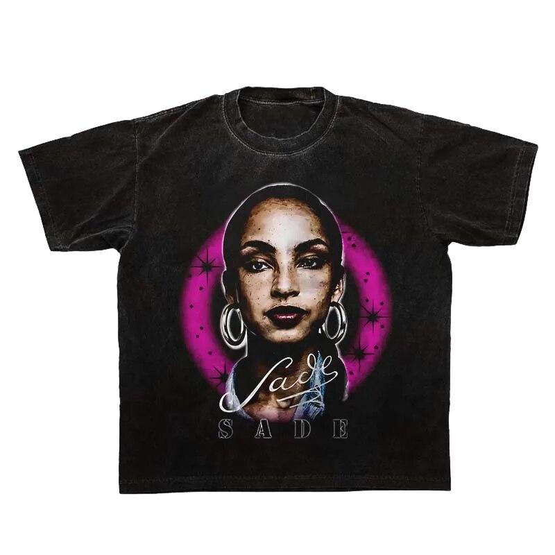 Summer Vintage Hip Hop Female Singer Portrait Print T-Shirt Oversized Casual Fashion Cotton Men Clothes Tops Print O-Neck Unisex
Summer Vintage Hip Hop Female Singer Portrait Print T-Shirt Oversized Casual Fashion Cotton Men Clothes Tops Print O-Neck Unisex