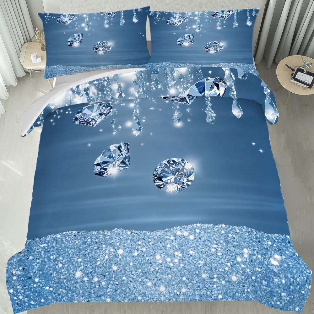 3pcs Dark Blue Bedding Set Shining Diamond 3D Print Cozy Duvet Cover King Queen Twin Size Birthday Gift for Adult Bedroom Decor EU Single 135x200cm
3pcs Dark Blue Bedding Set Shining Diamond 3D Print Cozy Duvet Cover King Queen Twin Size Birthday Gift for Adult Bedroom Decor EU Single 135x200cm