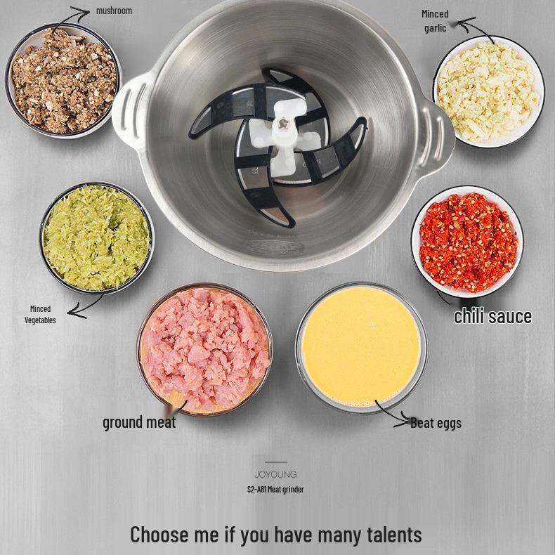 Stainless Steel Electric Meat Grinder & Food Processor - Large Capacity, Multi-functional for Baby Food, Meat Filling, Mixing & Mincing. CN Plug (220V)
Stainless Steel Electric Meat Grinder & Food Processor - Large Capacity, Multi-functional for Baby Food, Meat Filling, Mixing & Mincing. CN Plug (220V)