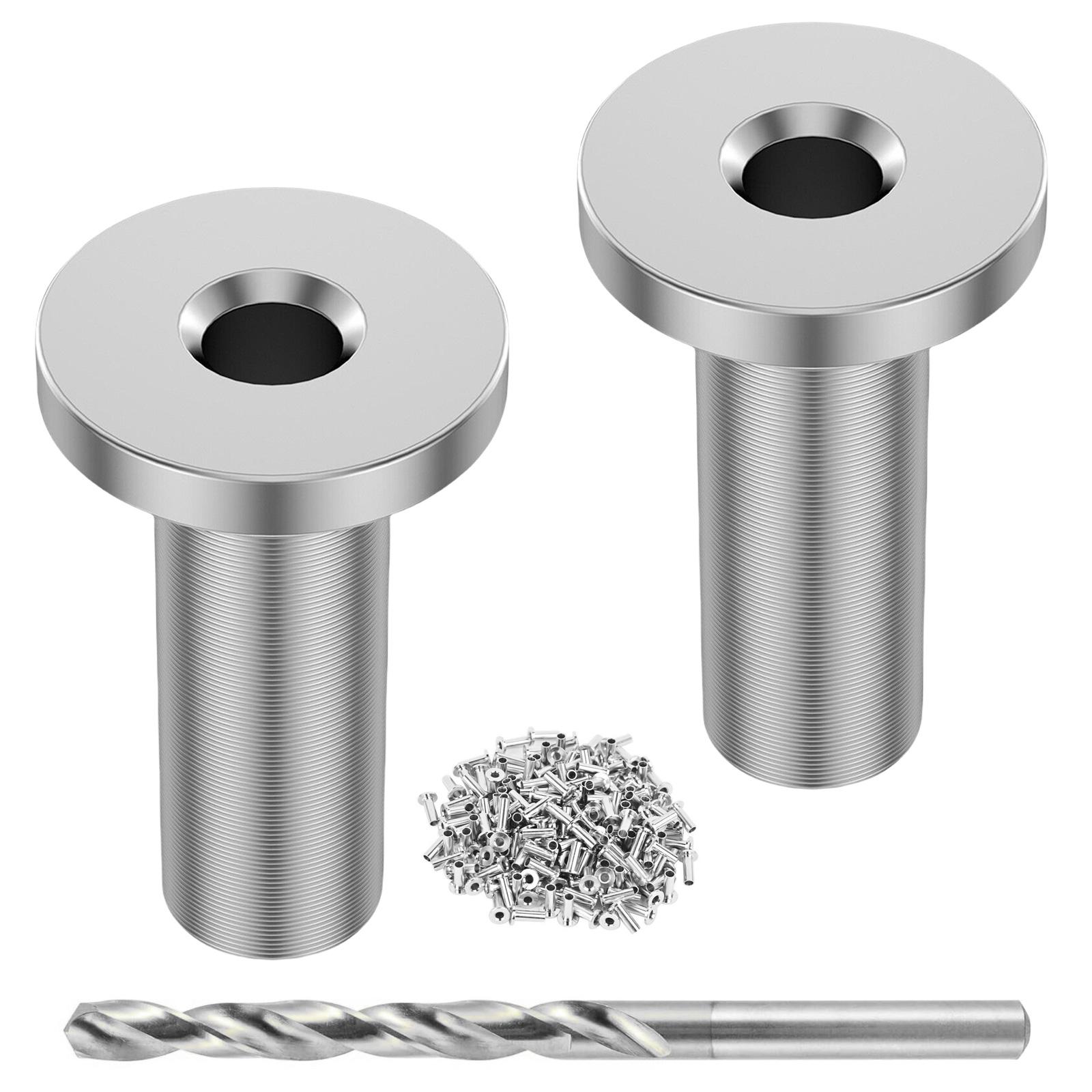 100 комплектов стальных защитных гильз для тросовых ограждений, фурнитура для тросовых ограждений, гильзы, простая установка, подходят для деревянных столбов L
100 комплектов стальных защитных гильз для тросовых ограждений, фурнитура для тросовых ограждений, гильзы, простая установка, подходят для деревянных столбов L