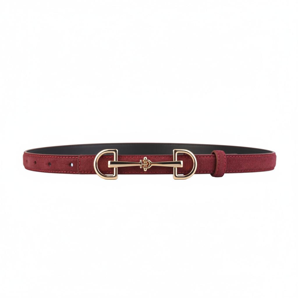 Ladies Suede Leather Belt With Alloy Buckle For Casual And Office Wear Angora Red
Ladies Suede Leather Belt With Alloy Buckle For Casual And Office Wear Angora Red
