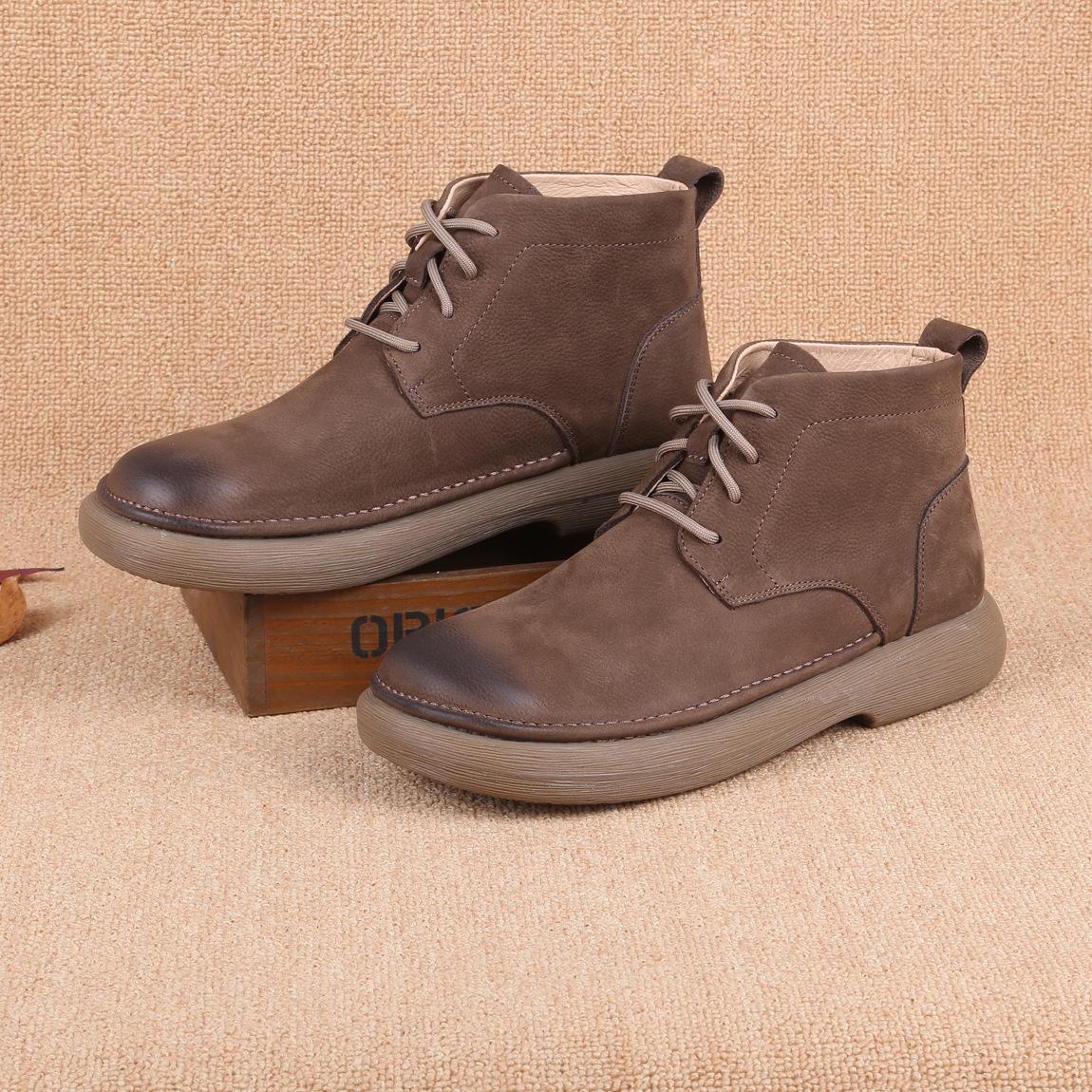 Men s Retro Leather Winter Shoes - Wide Toe Cotton Lined 43
Men s Retro Leather Winter Shoes - Wide Toe Cotton Lined 43