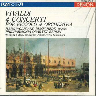 CD HANS WOLFGANG DUNSCHEDE - Vivaldi 4 Concerti 33CO1025 NIPPON COLOMBIA Japan Classical Used
CD HANS WOLFGANG DUNSCHEDE - Vivaldi 4 Concerti 33CO1025 NIPPON COLOMBIA Japan Classical Used
