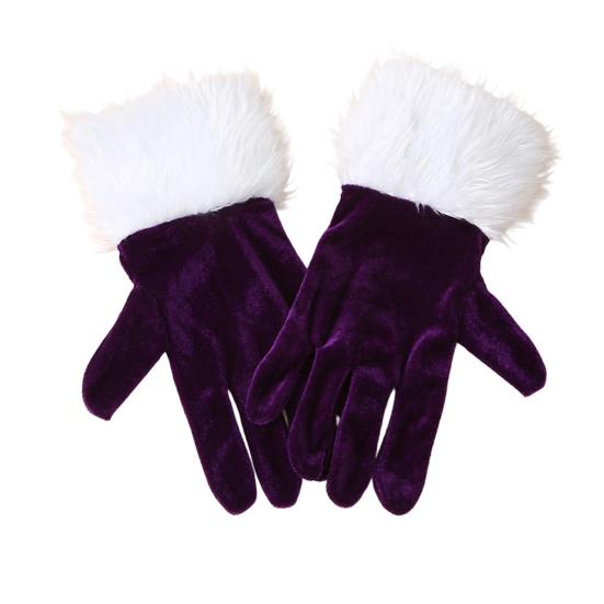 Short Retro Velvet Gloves Women Opera Gloves with Fuzzy White Cuffs Wrist Length Finger Gloves for Christmas Costume Wedding Tea Party Banquet Dance фиолетовый
Short Retro Velvet Gloves Women Opera Gloves with Fuzzy White Cuffs Wrist Length Finger Gloves for Christmas Costume Wedding Tea Party Banquet Dance фиолетовый